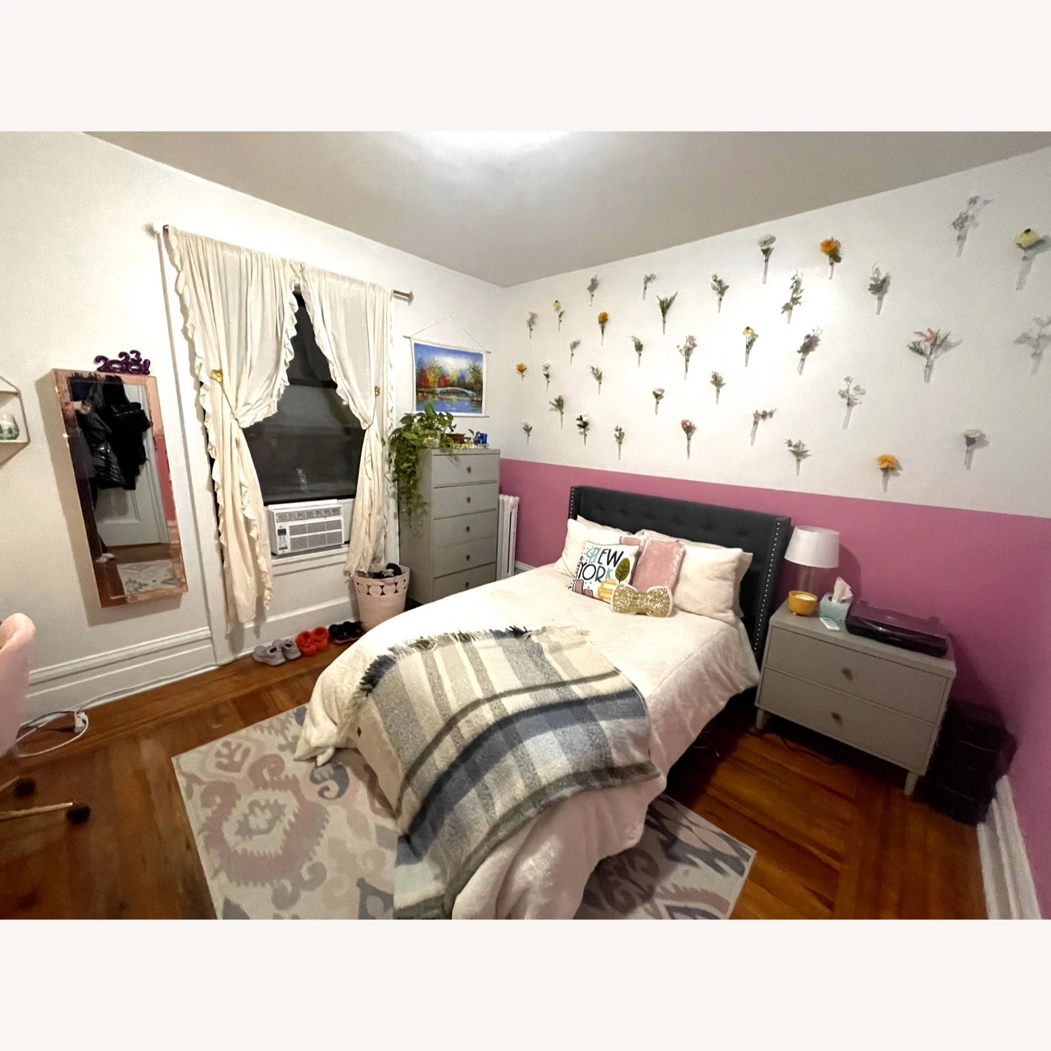 Wayfair Tufted Upholstered Gray Full Bed