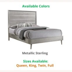 Other Full Bed In Metallic Sterling Wood Finish