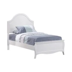 Other Twin Bed In White Finish French Country Design