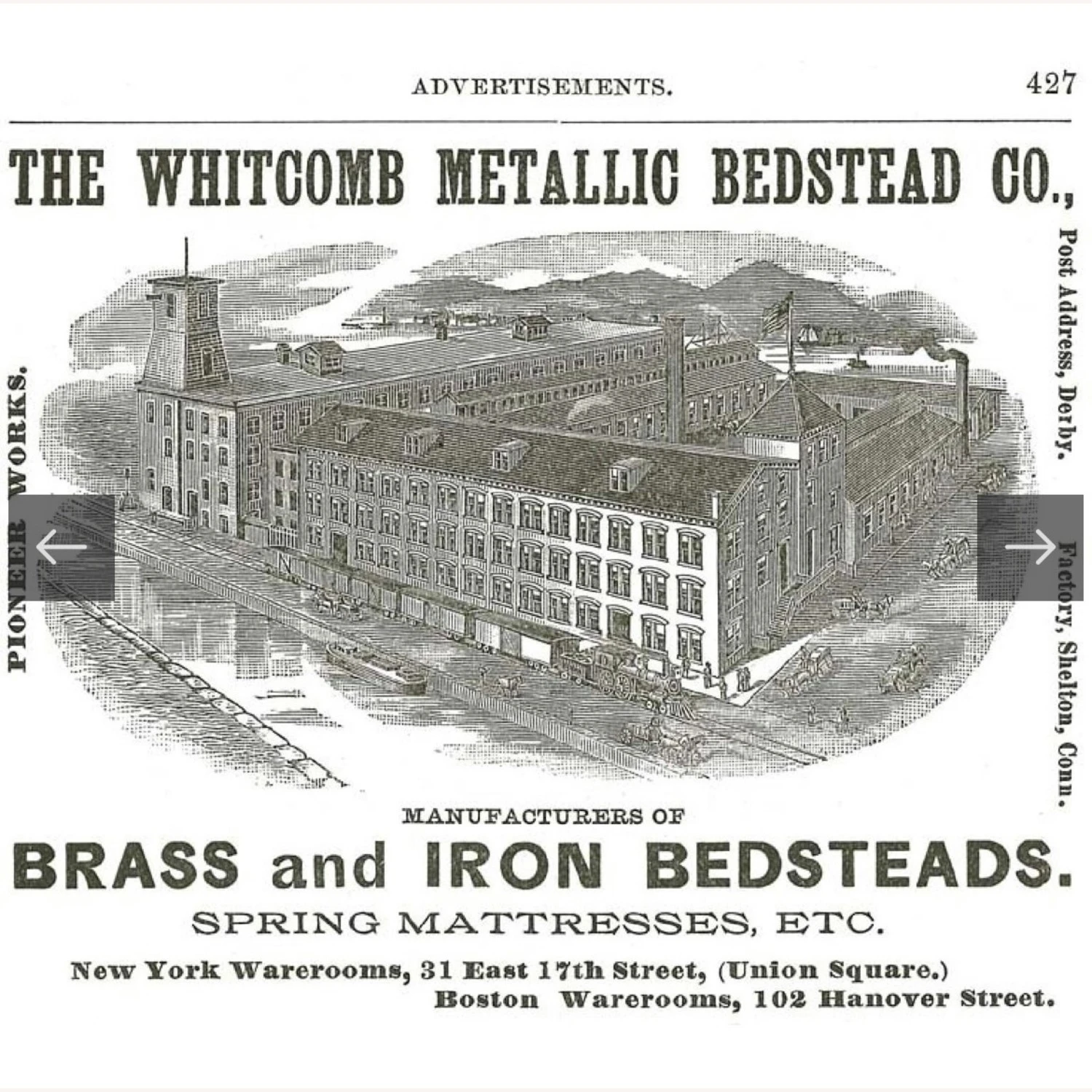 Vintage Antique Full Size Brass Bed Frame - Image 7