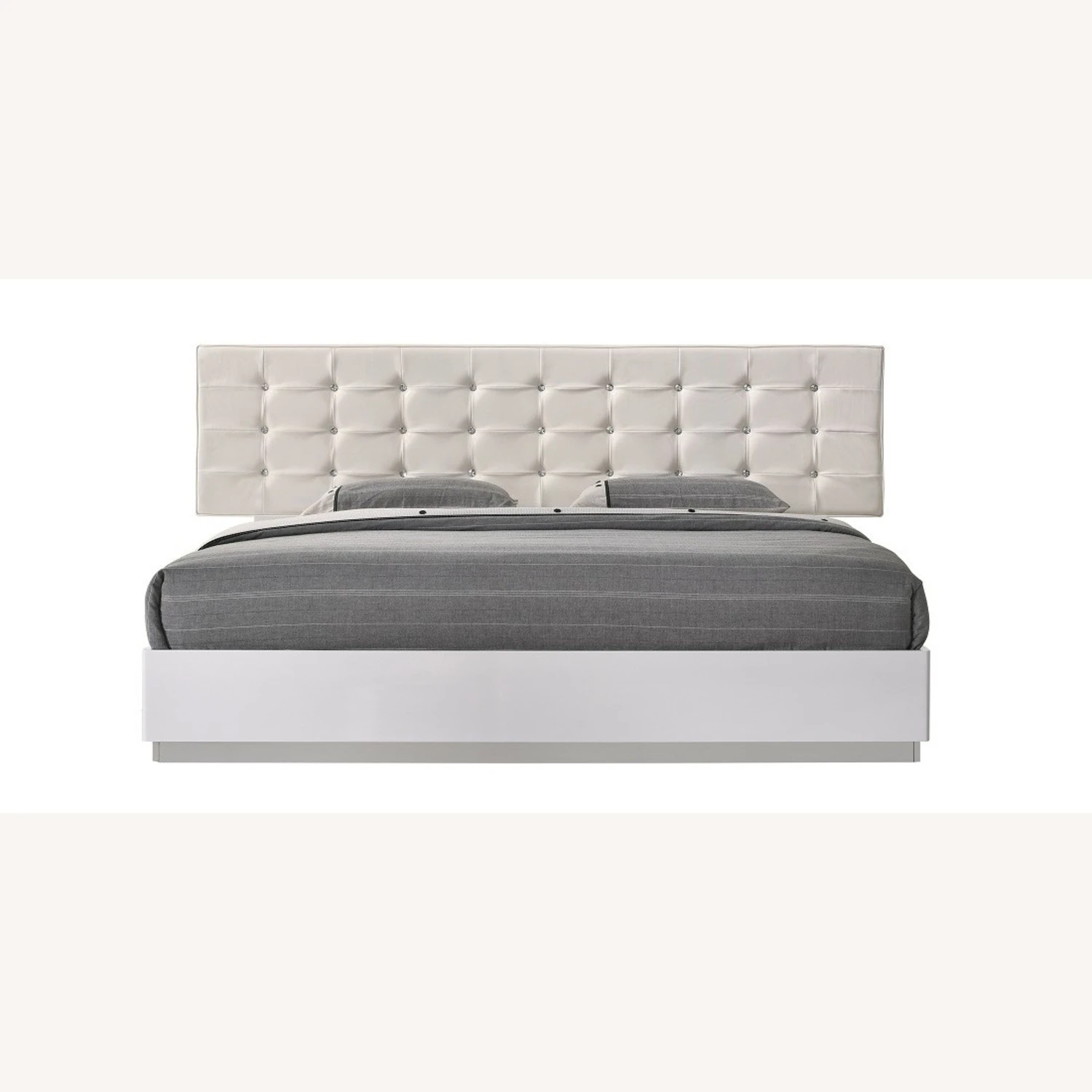 Other Full Platform Bed In White Lacquered Finish - Image 4