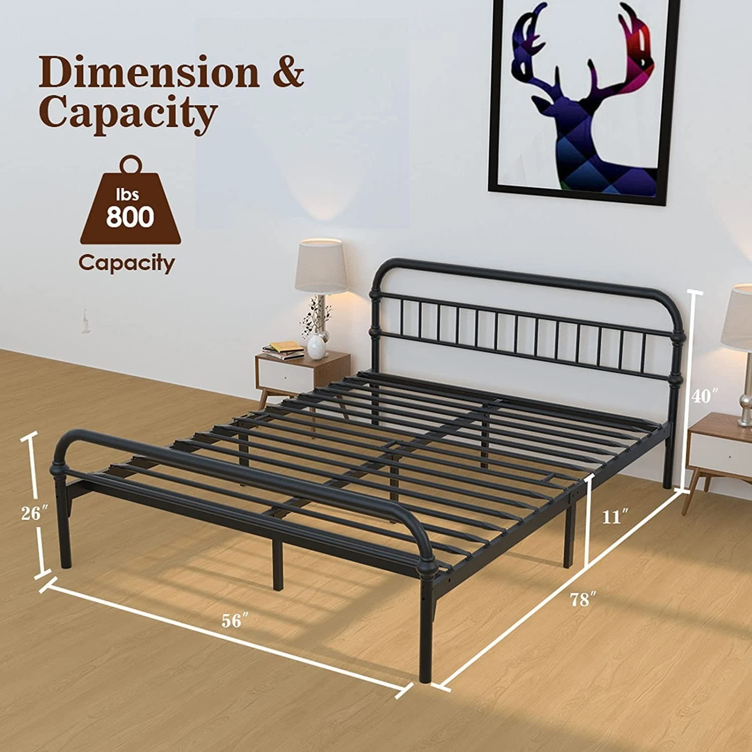 Other Coolvie Full Size Bed Frame - Image 9