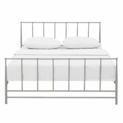 Other Full Bed In Gray Coated Steel Tapered Frame Finish