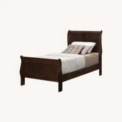 Other Classic Style Twin Bed In Cappuccino Wood Finish