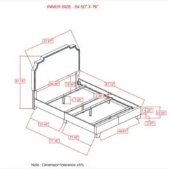 Other Full Bed Upholstered In Grey Fabric Finish