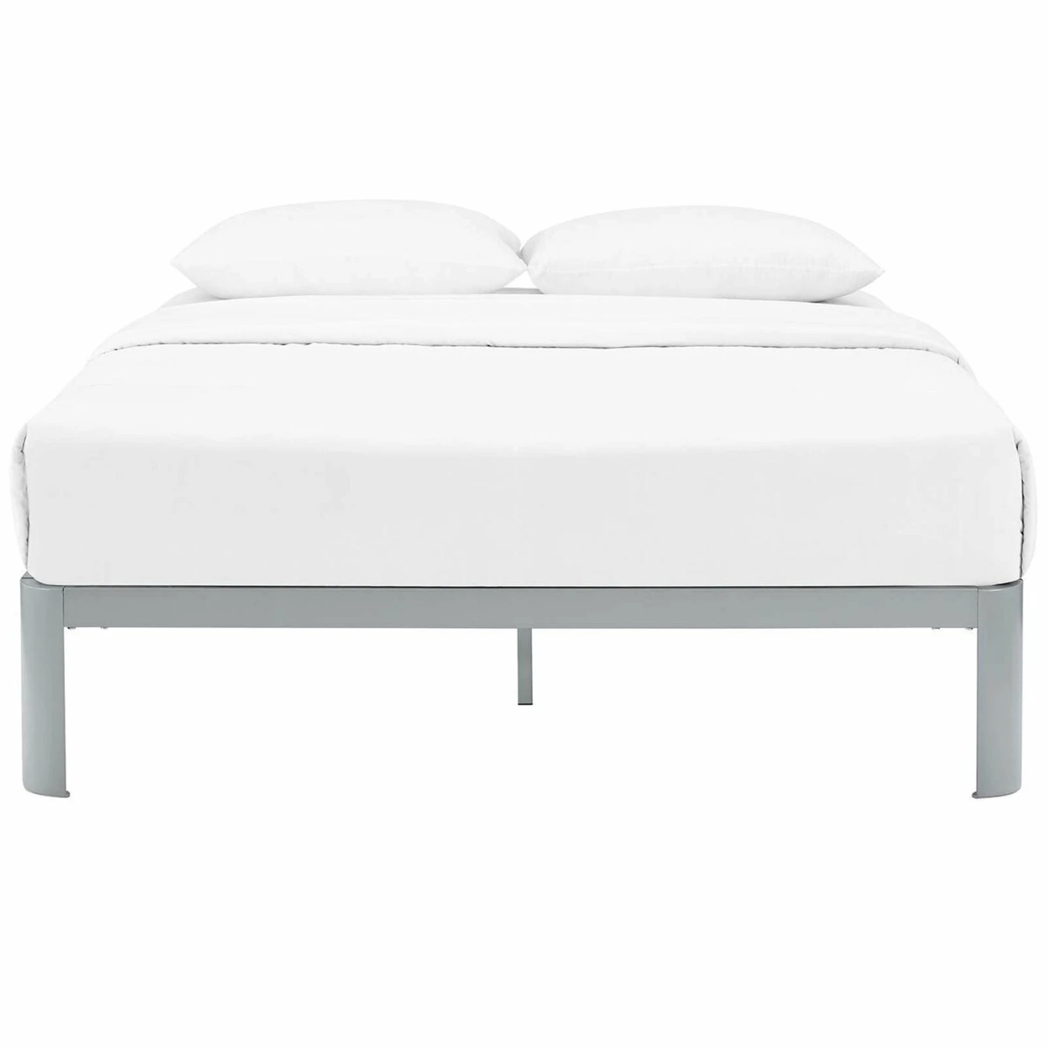 Other Full Bed Frame In Gray Sturdy Steel Finish - Image 2