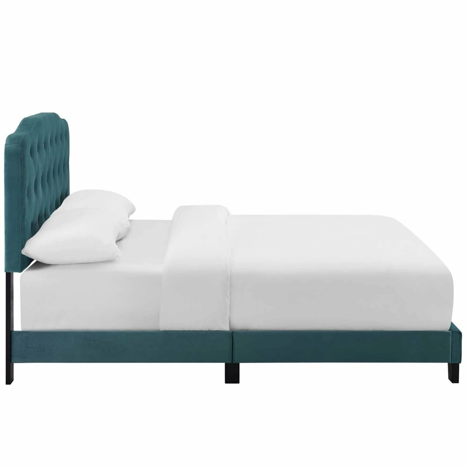 Other Chic Style Full Bed In Sea Blue Performance Velvet - Image 3