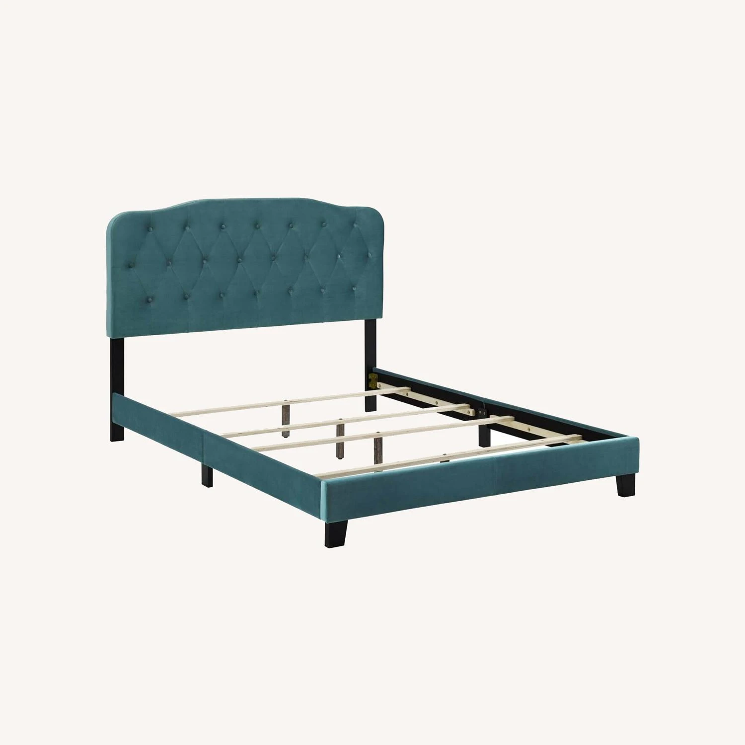 Other Chic Style Full Bed In Sea Blue Performance Velvet - Image 7