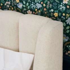 Pottery Barn Avalon Channel Stitch Upholstered Bed