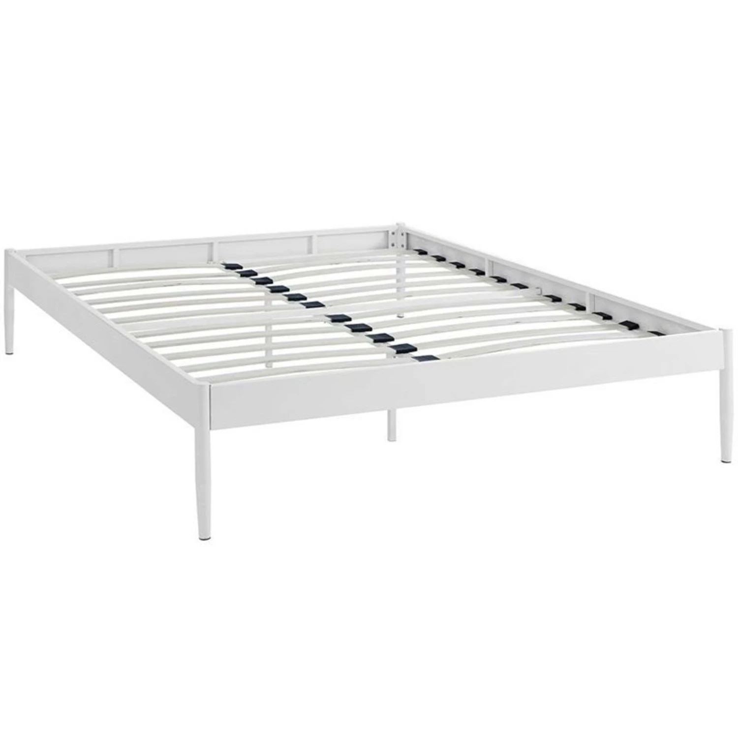Other Full Bed In White Frame W/ Tapered Dowel Legs - Image 2