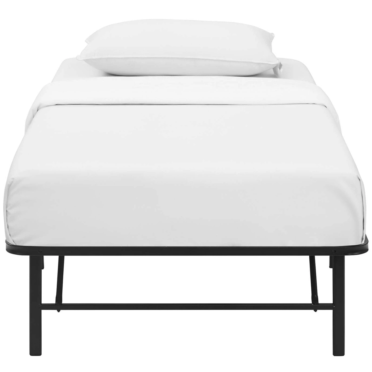 Other Twin Bed In Brown Stainless Steel Metal Frame - Image 2