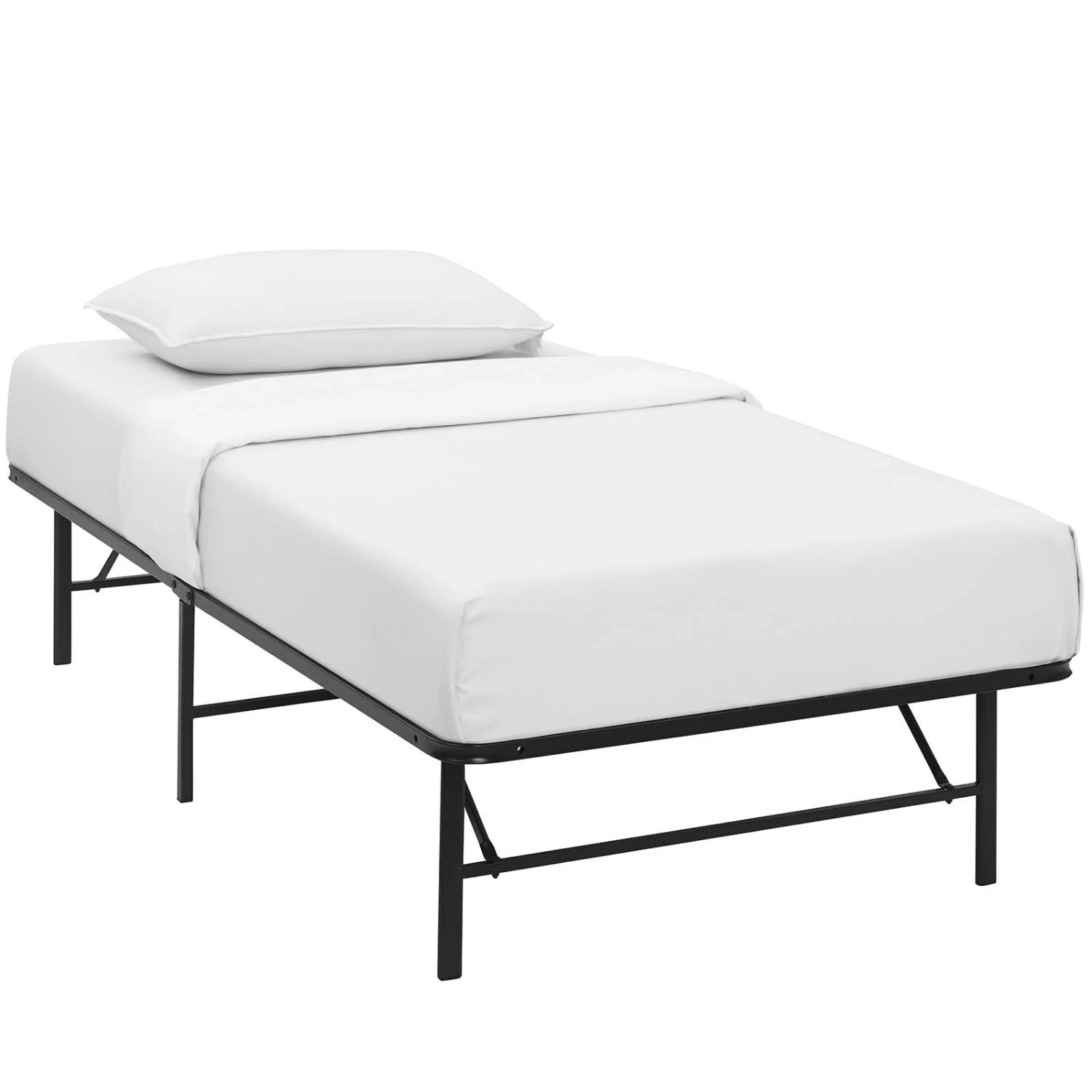 Other Twin Bed In Brown Stainless Steel Metal Frame - Image 3