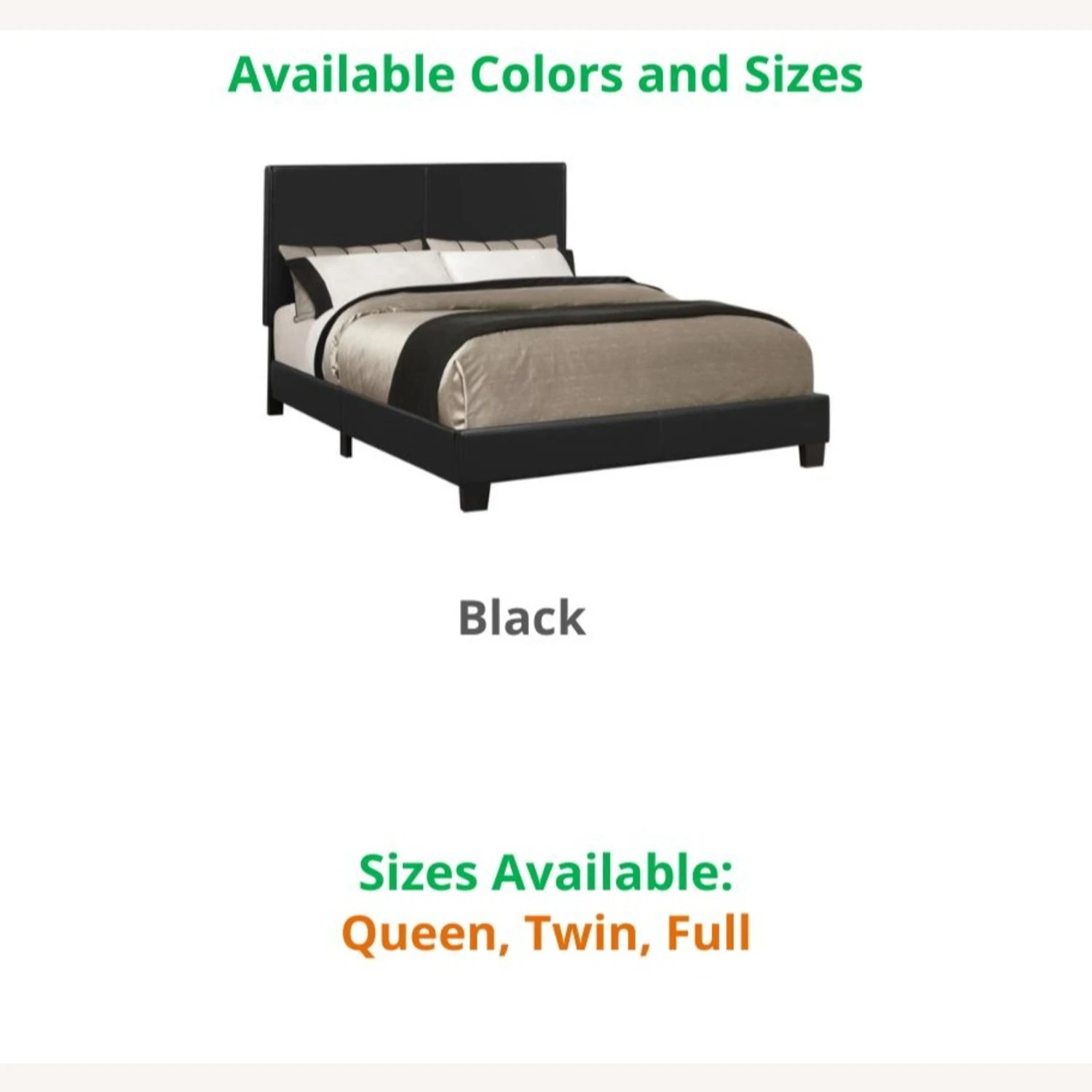 Other Modern Full Bed In Black Finish - Image 4