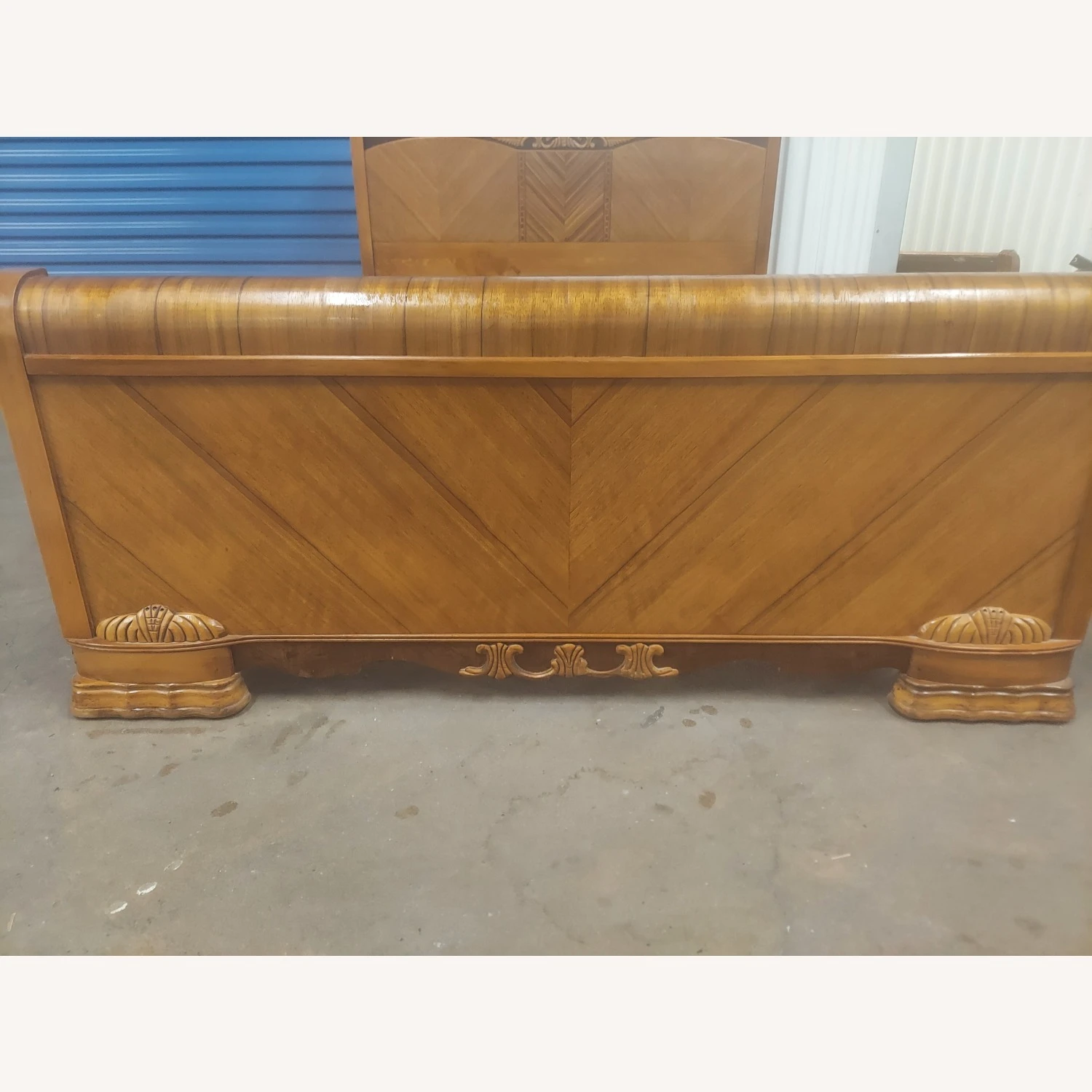 Art Deco Waterfall Full Size Bed - Image 3