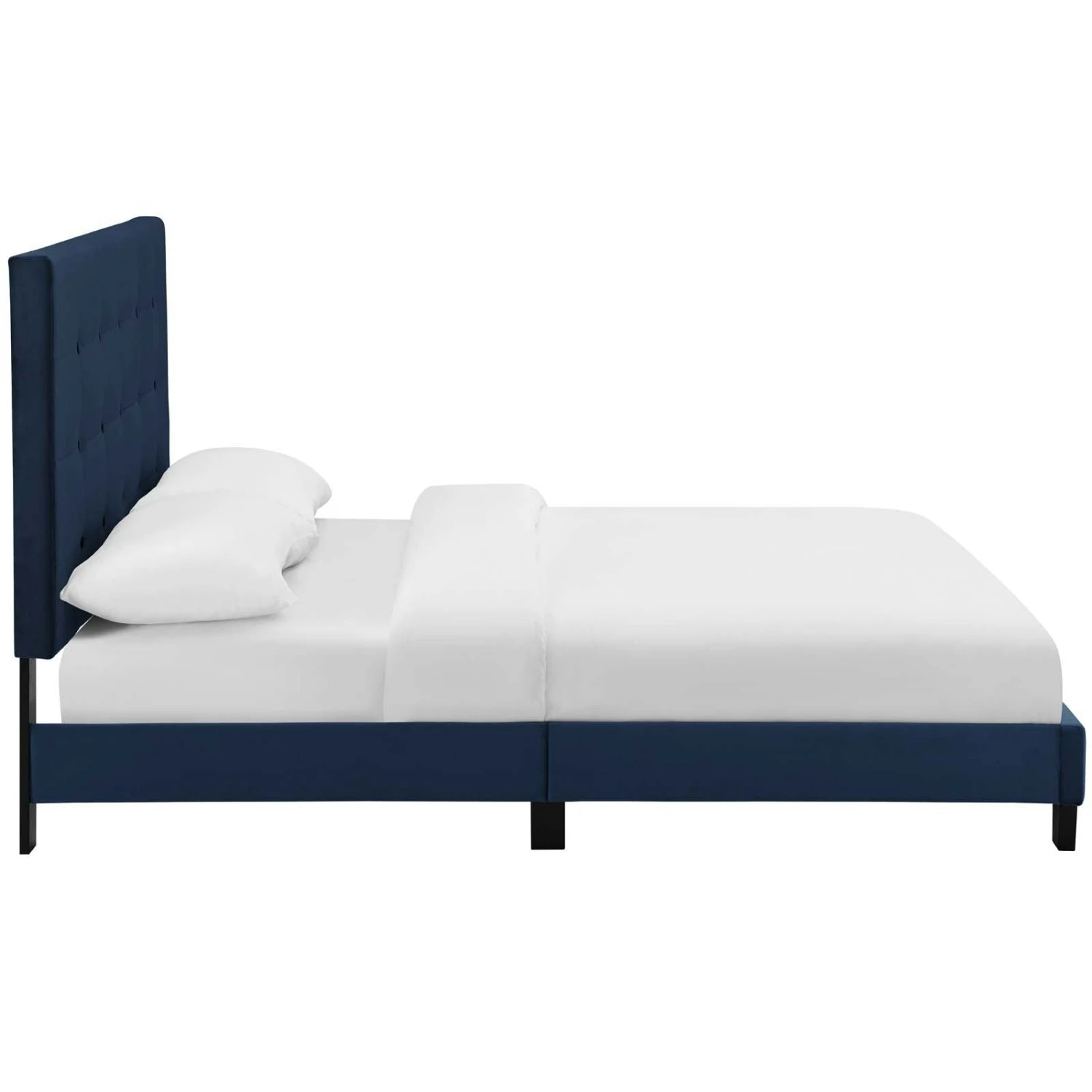 Other Full Bed In Midnight Blue W/ Tufted Button Finish - Image 5