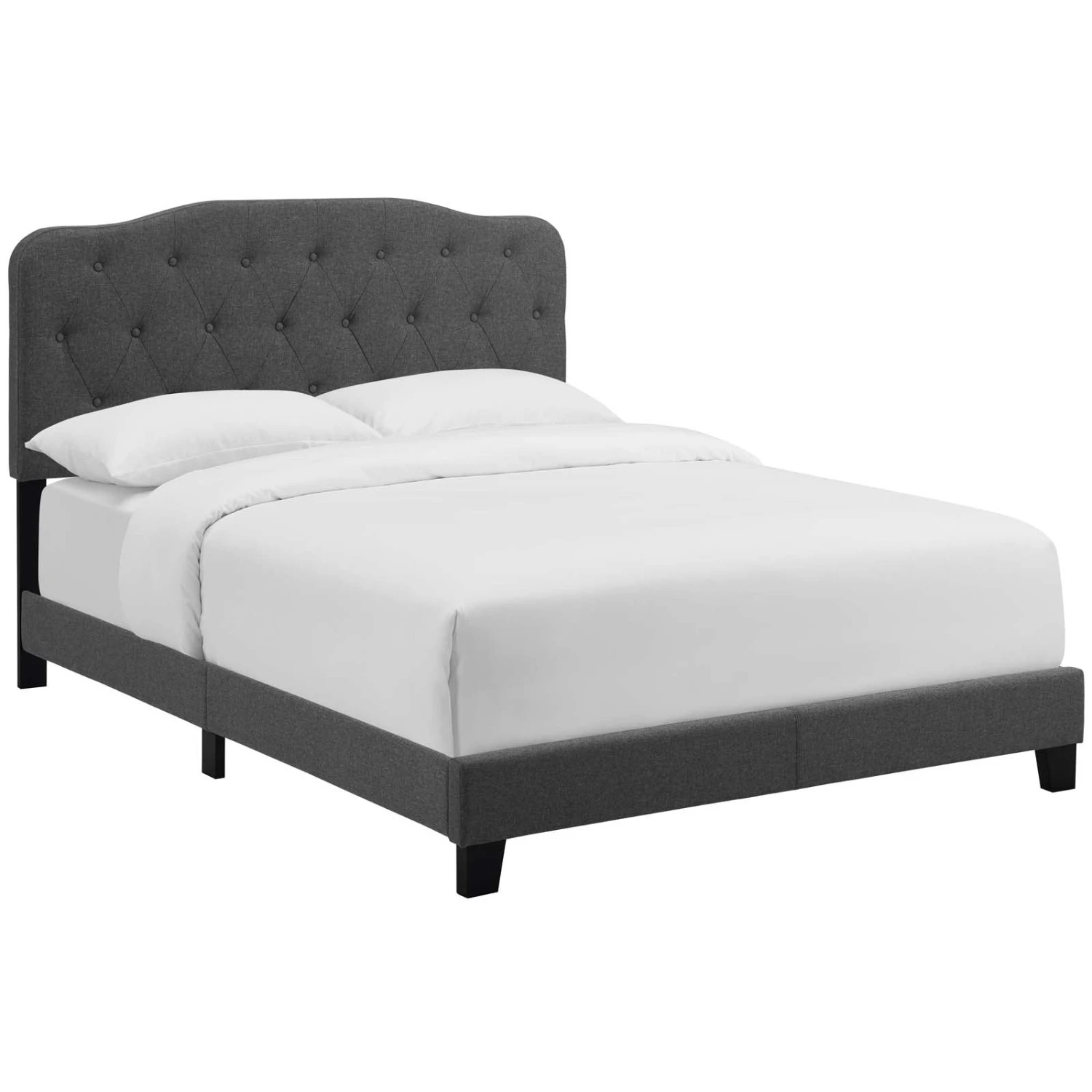 Other Contemporary Style Full Bed In Gray Fabric Finish - Image 5