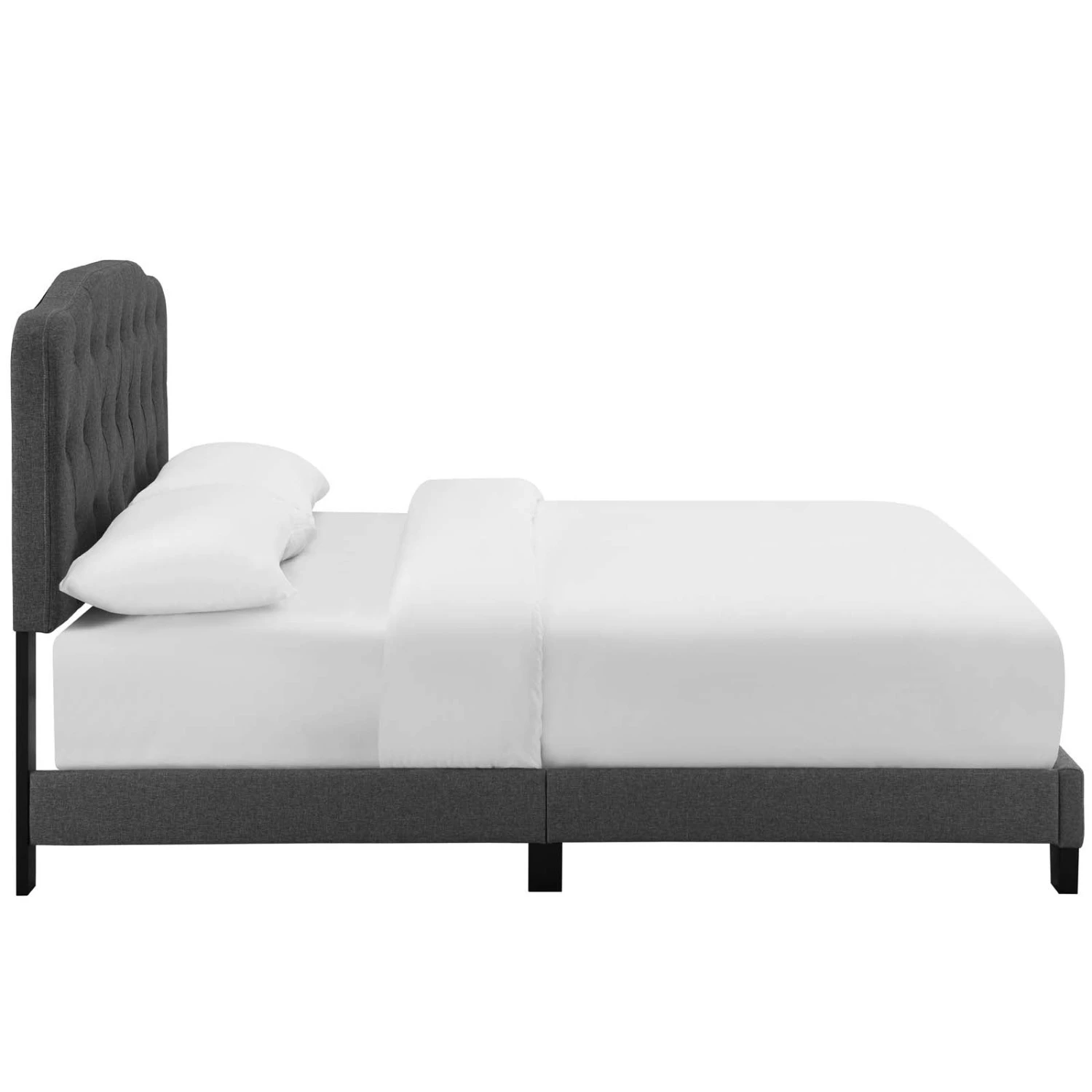 Other Contemporary Style Full Bed In Gray Fabric Finish - Image 7