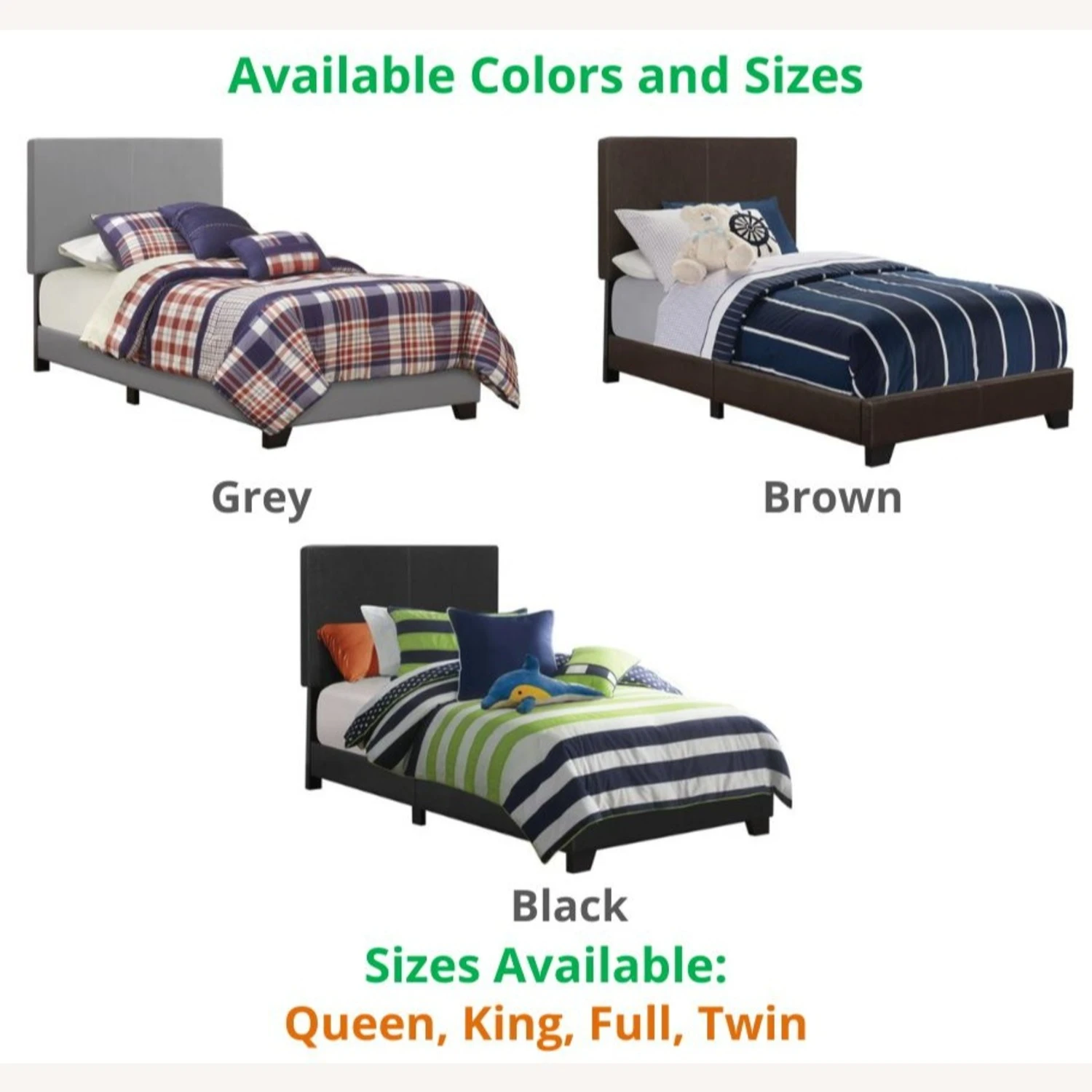 Other Twin Bed Upholstered In Brown Leatherette