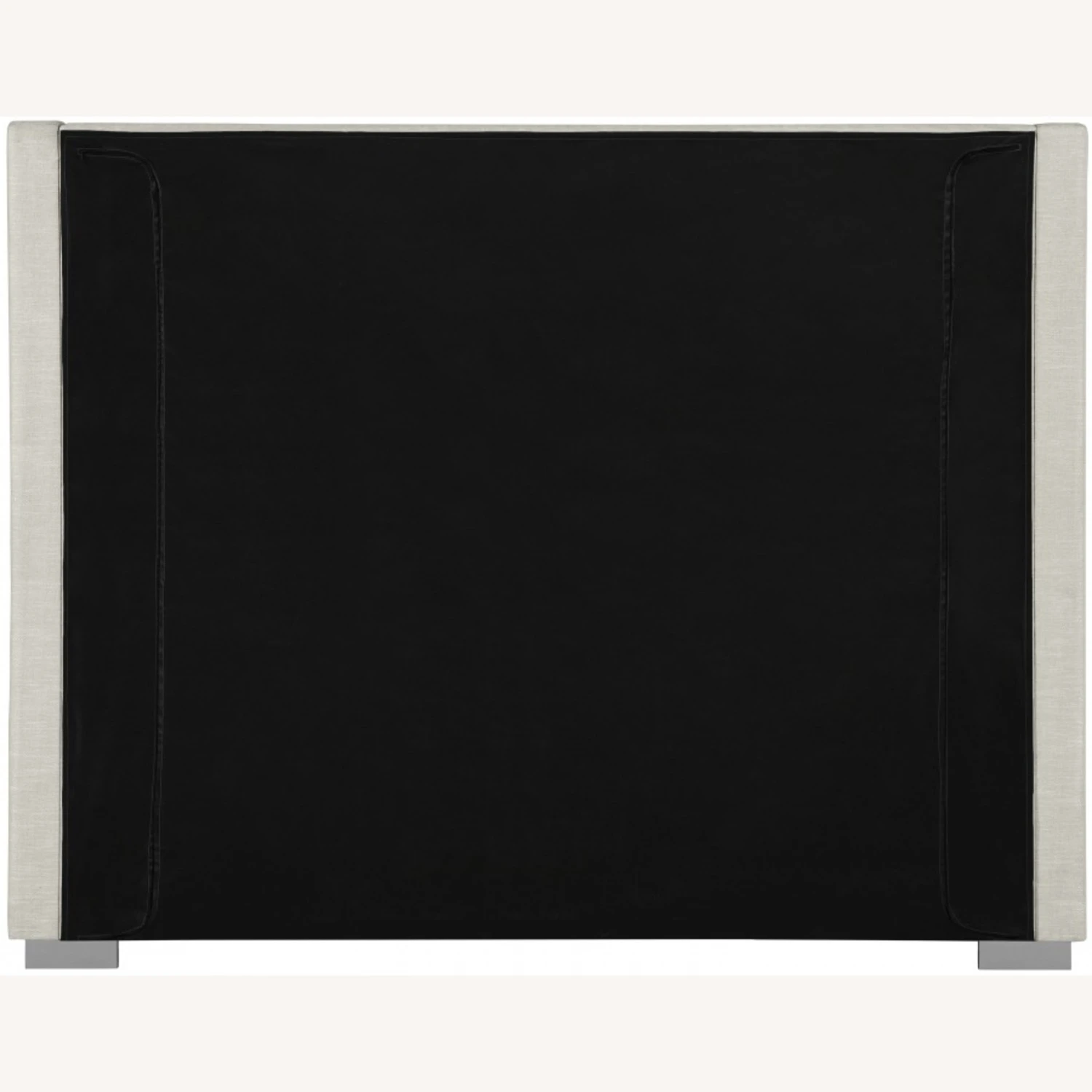 Other Full Bed In Beige Linen Textured Fabric Upholstery