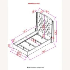 Other Full Size Upholstered Bed In Grey Velvet Fabric