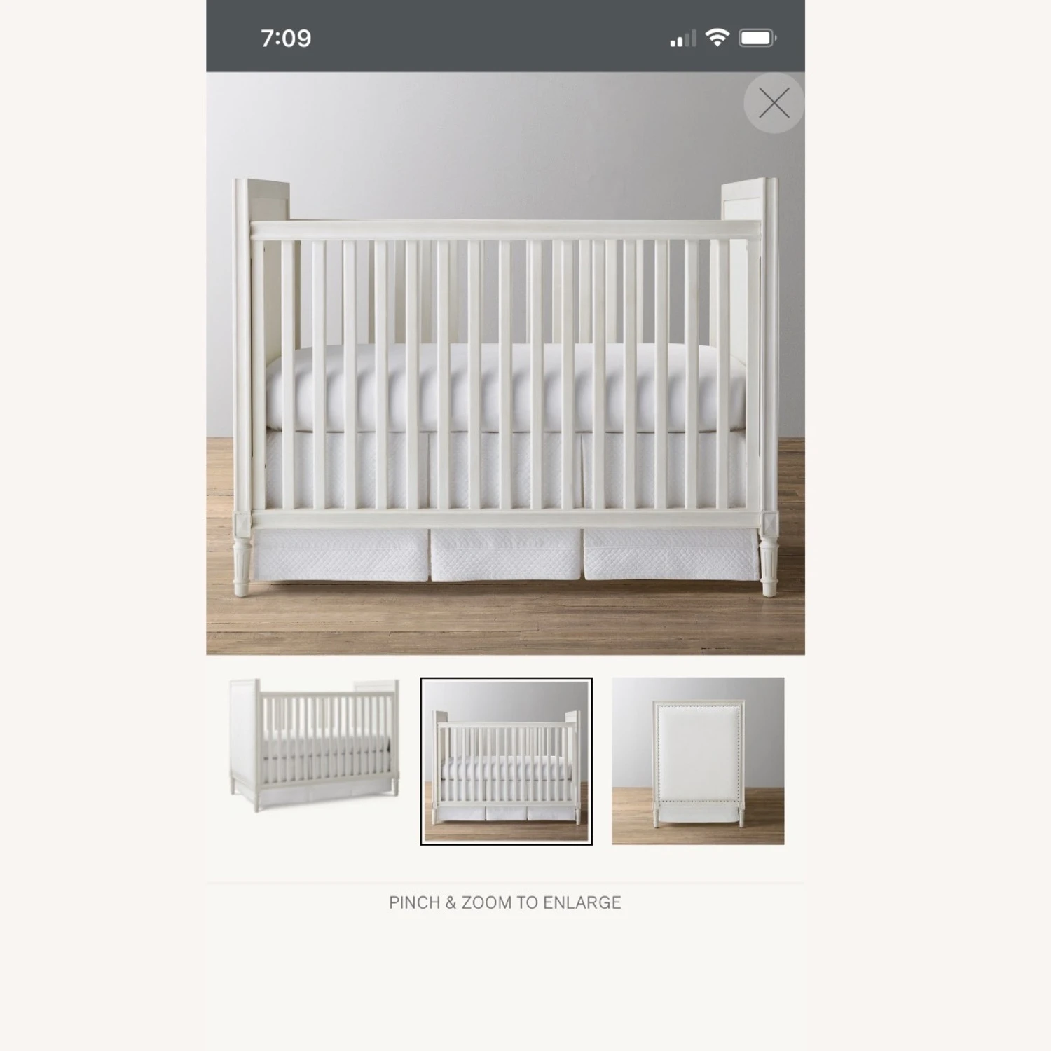 Restoration Hardware Marcelle Crib & ConversionKit - Image 3