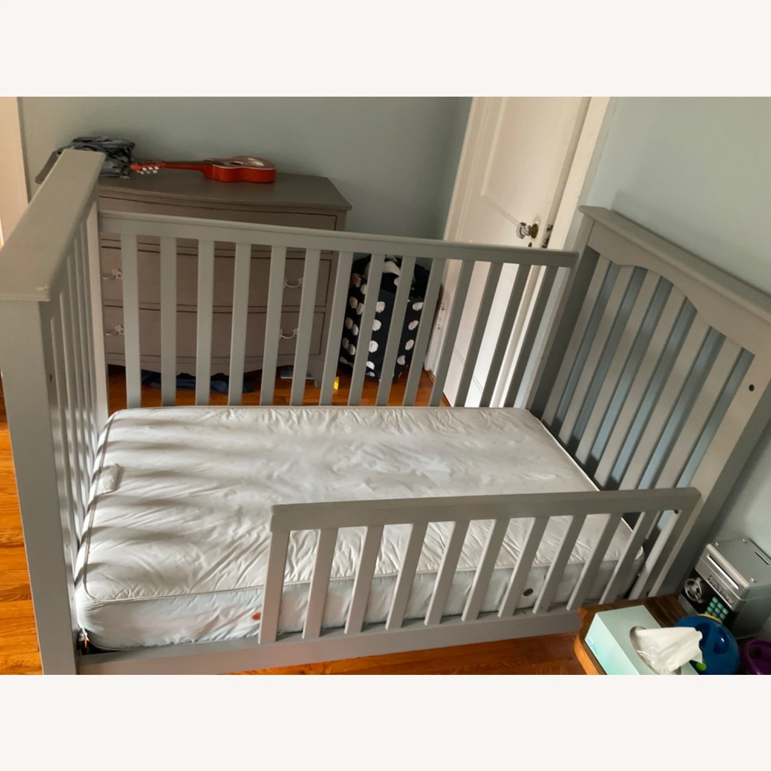 Pottery Barn Crib With Kit For Toddler Bed - Image 3