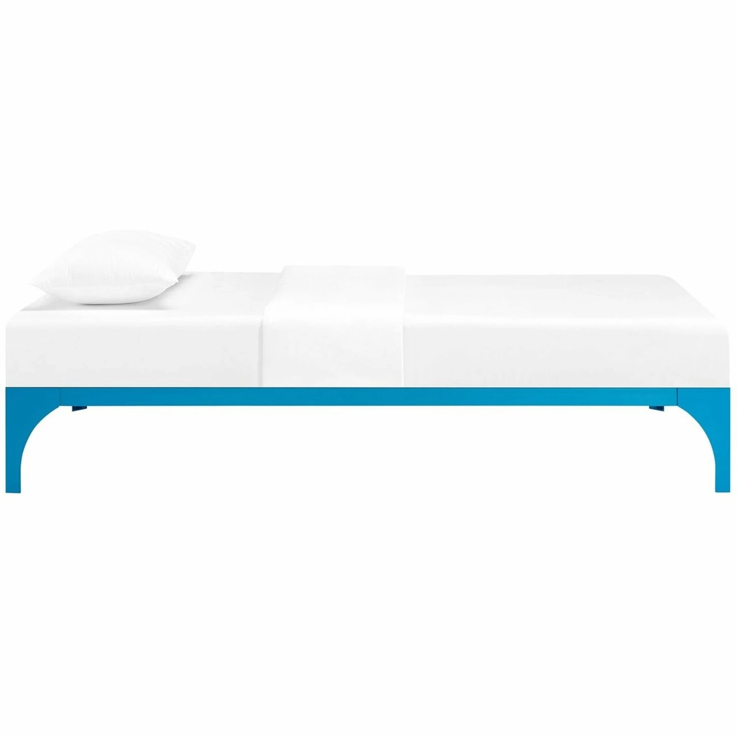 Other Twin Bed In Light Blue Sturdy Steel Frame Finish - Image 2