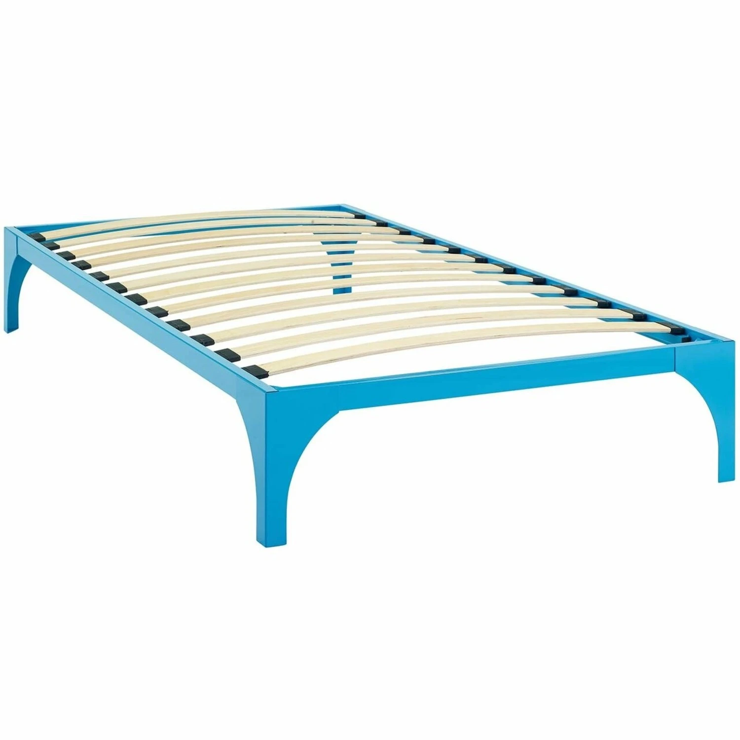 Other Twin Bed In Light Blue Sturdy Steel Frame Finish - Image 3
