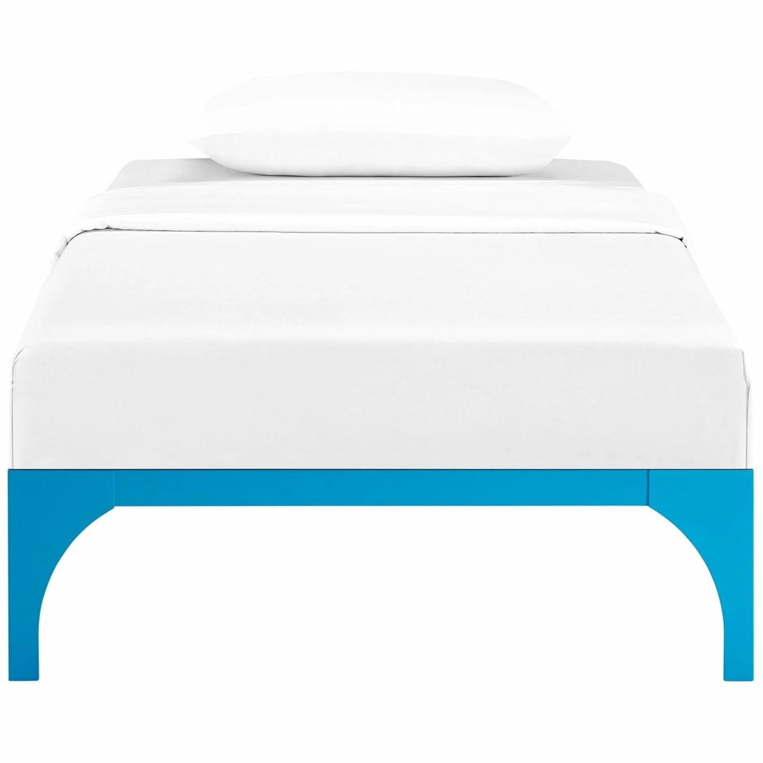 Other Twin Bed In Light Blue Sturdy Steel Frame Finish - Image 6