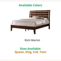 Other Twin Size Bed Frame In Solid Wood Merlot Finish