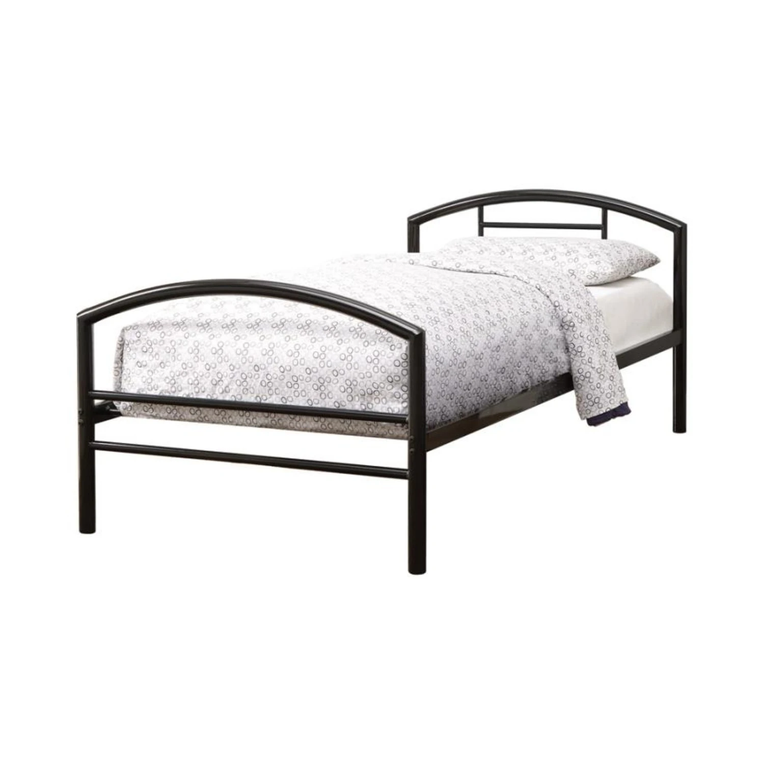 Other Twin Bed In Black Metal Steel Finish - Image 2