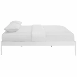 Other Twin Bed Frame In White Steel Finish