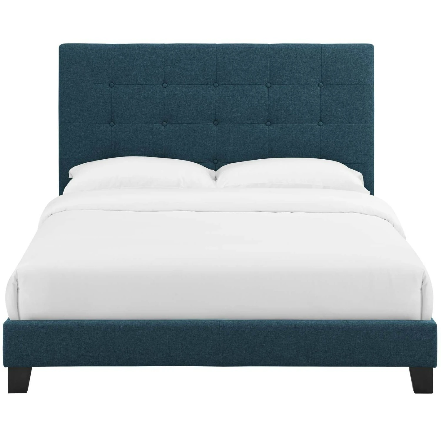 Other Twin Bed In Tufted Upholstered Azure Fabric Finish - Image 5