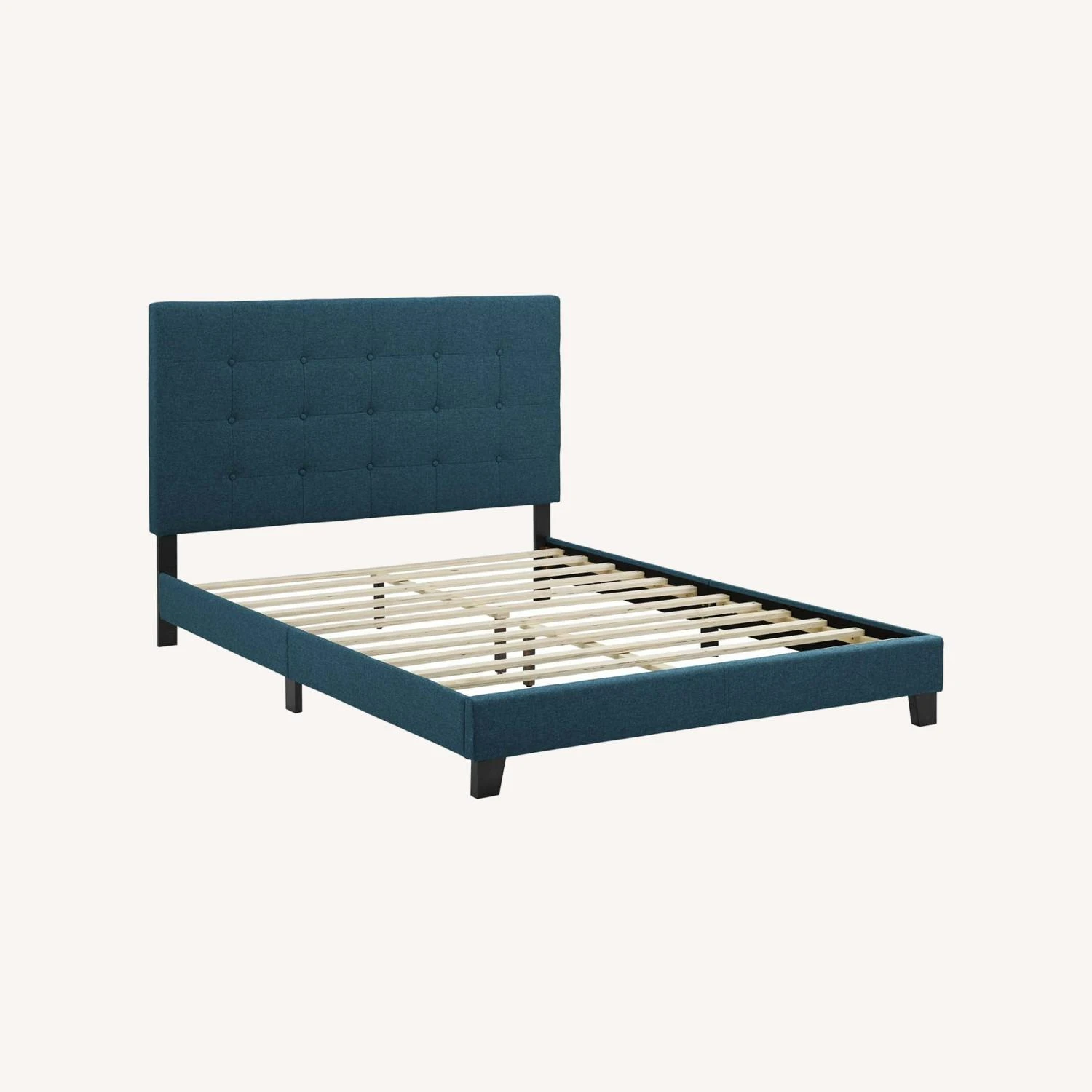 Other Twin Bed In Tufted Upholstered Azure Fabric Finish - Image 7