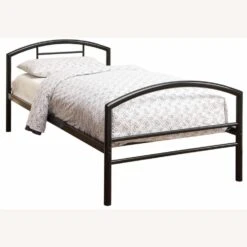 Other Contemporary Style Twin Bed In Black Metal Finish