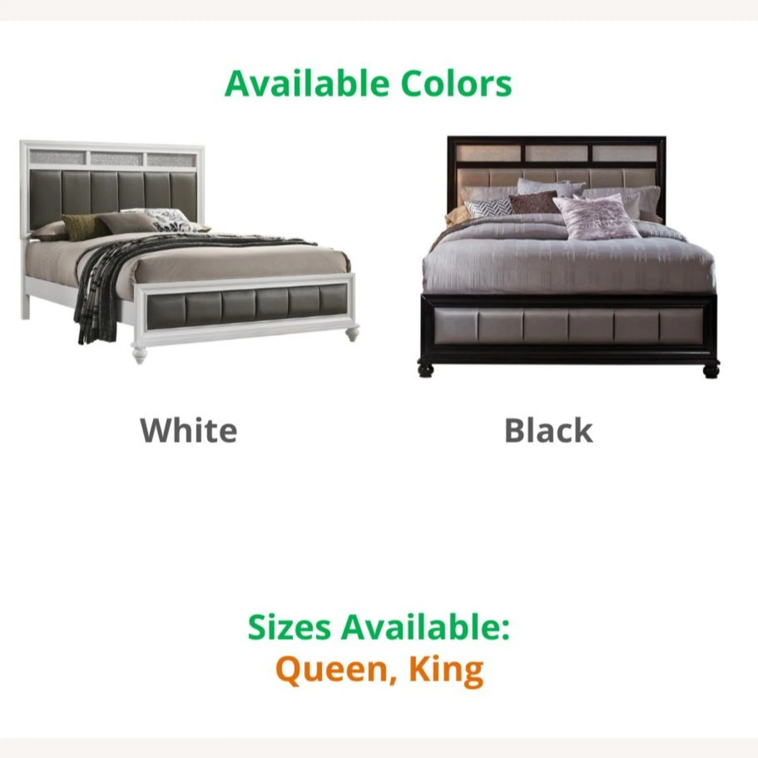 Other Queen Bed In White Wood Finish - Image 2