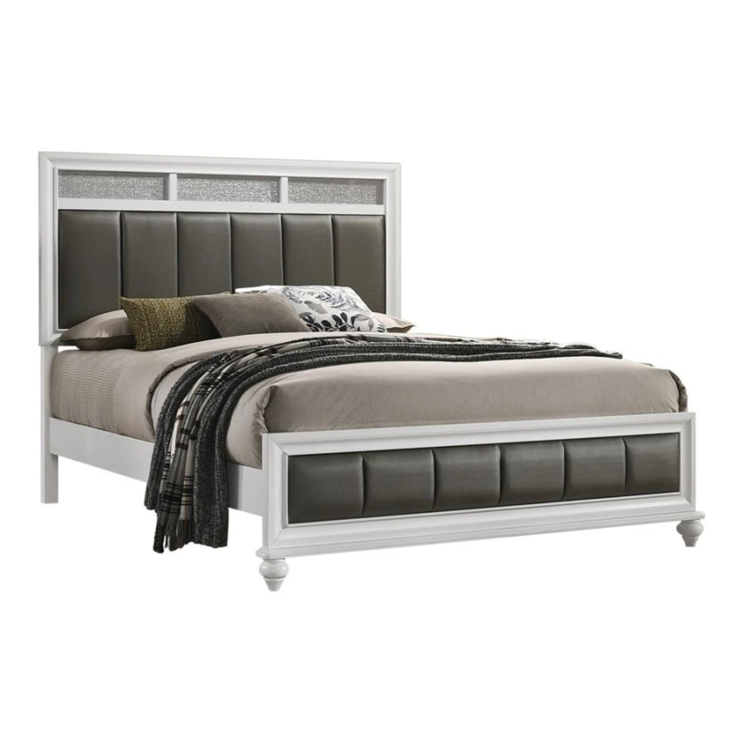 Other Queen Bed In White Wood Finish - Image 4