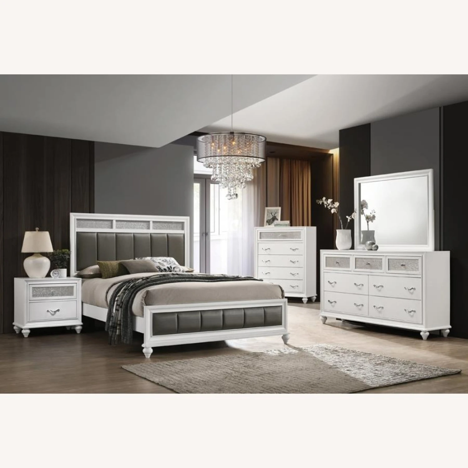 Other Queen Bed In White Wood Finish - Image 5