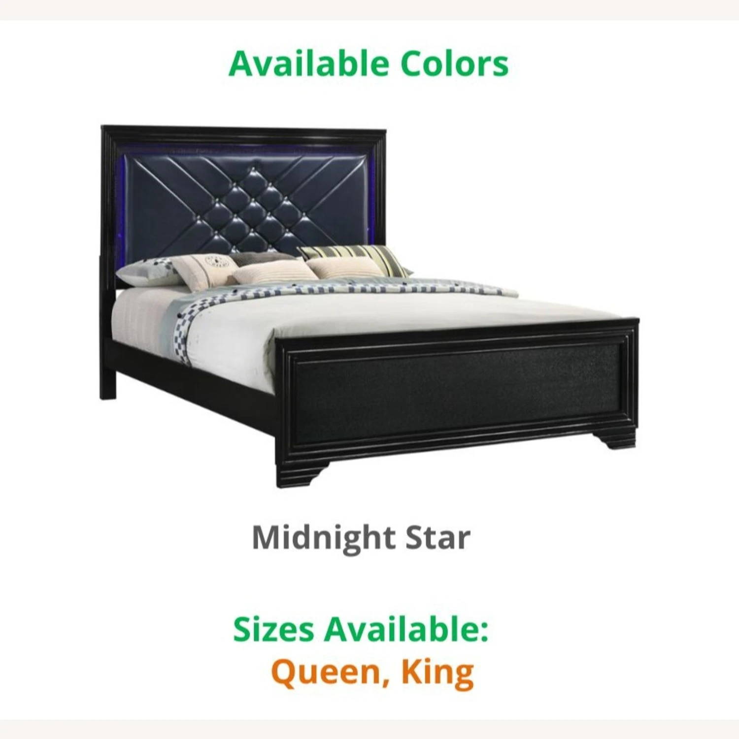Other Queen Bed In Midnight Star Finish W/ LED Lighting - Image 7